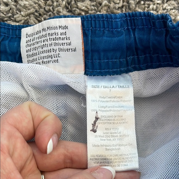 Minions Blue Kids Swim Shorts size 7 boys - Picture 7 of 16